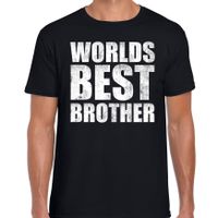 Worlds best brother cadeau t-shirt zwart voor heren