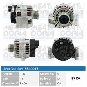 Meat Doria Alternator/Dynamo 5540077