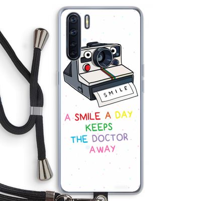 Smile: Oppo A91 Transparant Hoesje met koord