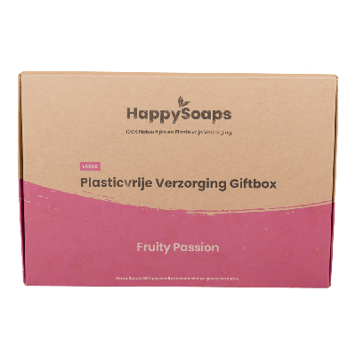HappySoaps Pakket Fruity Passion Giftbox Large 1stuks HappySoaps Pakket Fruity Passion Giftbox Large 1stuks