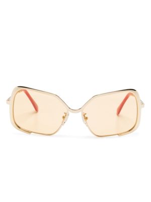 Marni Eyewear lunettes de soleil Unila à monture carrée - Or