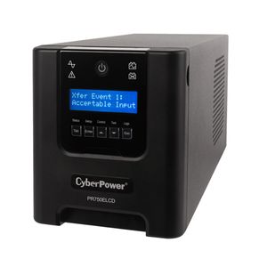 CyberPower PR750ELCD UPS 0,75 kVA 675 W 6 AC-uitgang(en)