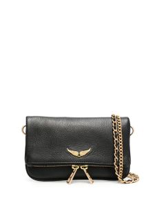 Zadig&Voltaire pochette Rock en cuir - Noir