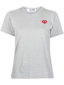 Comme Des Garçons t-shirt à patch logo - Gris