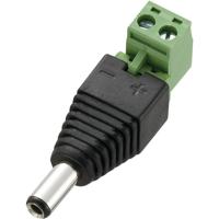 TRU COMPONENTS DC-11M-WT Laagspannings-connector Stekker, recht 5.5 mm 2.5 mm 1 stuk(s)