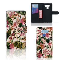 LG Q60 Hoesje Flowers - thumbnail