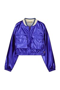 Like Flo zomer bomber jack meisjes teens - kobalt blauw - metallic - Donald