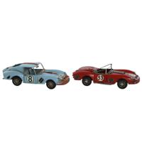 Decoratieve figuren Home ESPRIT Blauw Rood Vintage 31 x 12 x 9 cm (2 Stuks)