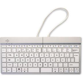R-Go Tools Split Break toetsenbord Draadloos Wit Qwerty Portugees