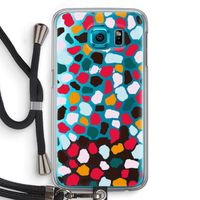 Colored Giraffe: Samsung Galaxy S6 Transparant Hoesje met koord