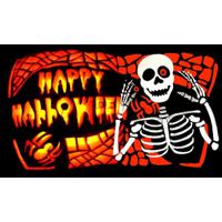 Happy Halloween vlag - 150 x 90 cm - decoratie/versiering - Scary - thumbnail