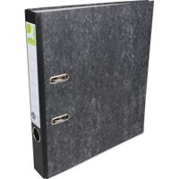 Q-CONNECT ordner, voor ft A4, uit karton, rug van 5 cm, gewolkt zwart