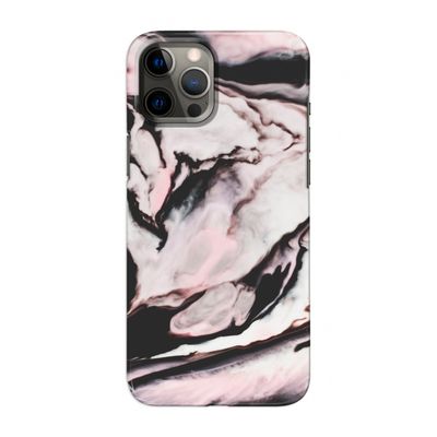 Roze stroom: Volledig geprint iPhone 12 Pro Max Hoesje