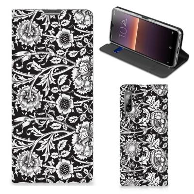 Sony Xperia L4 Smart Cover Black Flowers Sony Xperia L4 Smart Cover Black Flowers