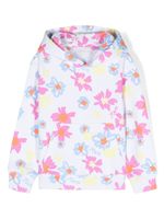 There Was One Kids hoodie à fleurs - Blanc