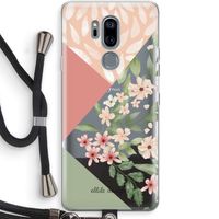 Sweet heaven geometrics: LG G7 Thinq Transparant Hoesje met koord
