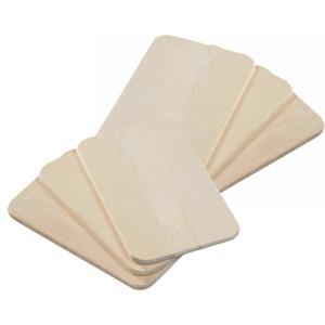 Kesper Brood en Ontbijtplankjes set - 6x stuks - berkenhout - 23 x 15 cm - naturel kleur