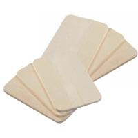 Kesper Brood en Ontbijtplankjes set - 6x stuks - berkenhout - 23 x 15 cm - naturel kleur