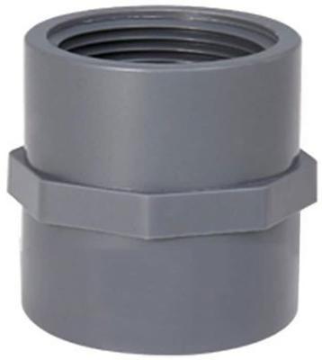 PVC sok met binnendraad 63mm x 2"