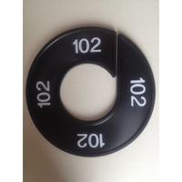 Maatring 9cm zwart/wit 102