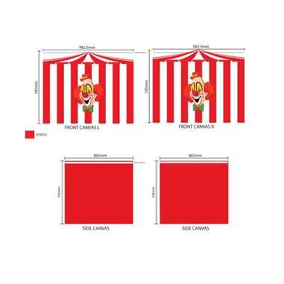 Vipack speelgordijn Chucky - rood - 196,5x86,5x74,5 cm