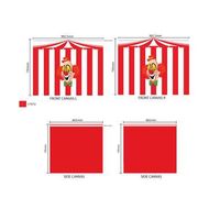 Vipack speelgordijn Chucky - rood - 196,5x86,5x74,5 cm