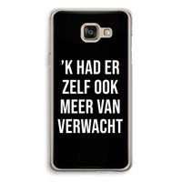 Meer verwacht - Zwart: Samsung Galaxy A5 (2016) Transparant Hoesje