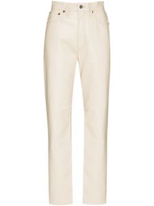 AGOLDE pantalon en cuir '90s Pinch Waist - Tons neutres