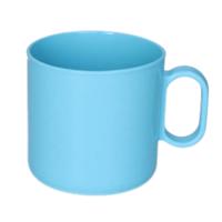 Plasticforte onbreekbare Drinkbekers - kunststof - 320 ml - blauw - kinderen - camping