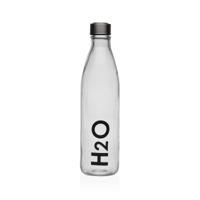 Waterfles Versa Transparant Glas Aluminium 1 L 8 x 31 x 8 cm