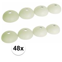 48x Glow in the dark tentharing beschermkapjes