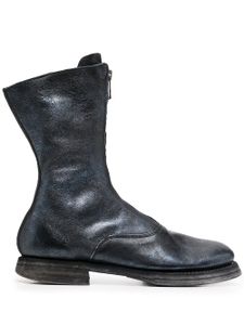 Guidi bottines zippées devant - Bleu