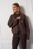 Studio Anneloes Feddie Lurex Cardigan 13345 Vest 8700 Espresso Studio Anneloes Feddie Lurex Cardigan 13345 Vest 8700 Espresso