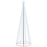 The Living Store LED-kerstboom 300 cm - 310 koudwitte LEDs - 8 lichteffecten