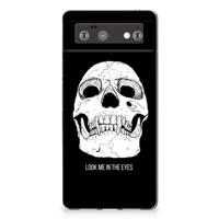 Silicone Back Case Google Pixel 6 Skull Eyes