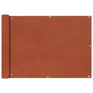 VidaXL Balkonscherm Oxford textiel 75x600 cm terracotta