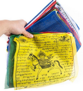Tibetaanse gebedsvlaggen (groot) - tuin&buiten - Spiritueelboek.nl