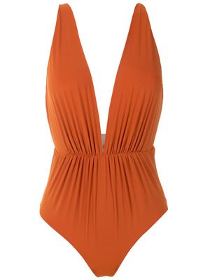 Clube Bossa maillot de bain Clavert à col v profond - Orange