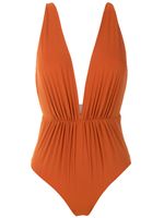 Clube Bossa maillot de bain Clavert à col v profond - Orange