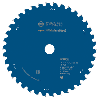 Bosch Accessoires Cirkelzaagblad Expert for StainlessSteel 192X20X1.9/1.6X38 - 2608644288