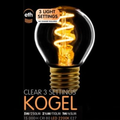 Kogel helder spiraal 5W scene switch