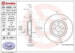 Brembo Remschijven 09.4939.14