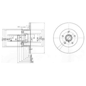 Delphi Diesel Remschijf BG310