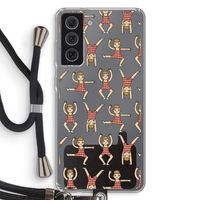 Gymboys: Samsung Galaxy S21 FE Transparant Hoesje met koord
