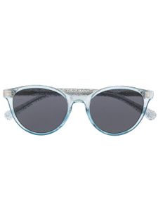 Chiara Ferragni lunettes de soleil à monture ronde - Bleu