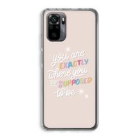 Right Place: Xiaomi Redmi Note 10 Pro Transparant Hoesje