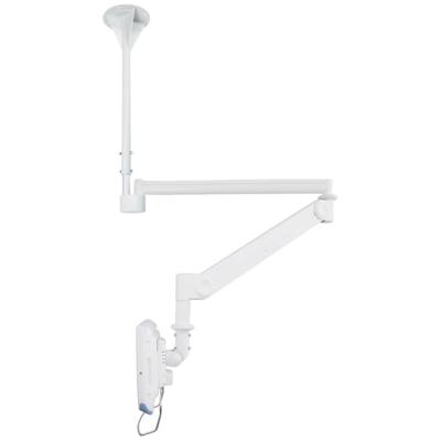 Neomounts FPMA-HAC100 Monitor-plafondbeugel Aantal monteerbare displays: 1 Display(s) 25,4 cm (10) - 61 cm (24) Wit In hoogte verstelbaar, Kantelbaar, Zwenkbaar