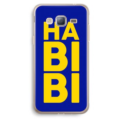 Habibi Blue: Samsung Galaxy J3 (2016) Transparant Hoesje