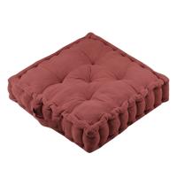 Stof Textile Vloerkussen Maxime - terracotta - katoen - 45 x 45 x 10 cm - vierkant - Extra dik Stof Textile Vloerkussen Maxime - terracotta - katoen - 45 x 45 x 10 cm - vierkant - Extra dik