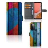 Samsung Galaxy A72 | Book Style Case | Wood Heart - Cadeau voor je Vriend
